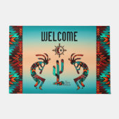 Paillasson Kokopelli Et Cactus (Devant)