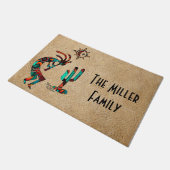 Paillasson Kokopelli Et Cactus Bienvenue (Incliné)