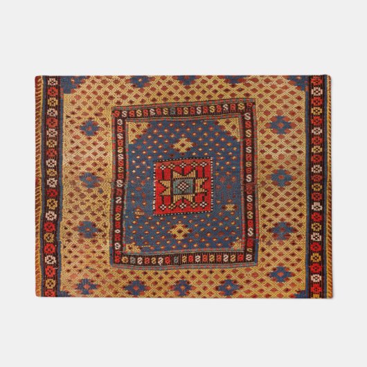 Paillasson Kurde Safreh Tan Bleu foncé (Devant)