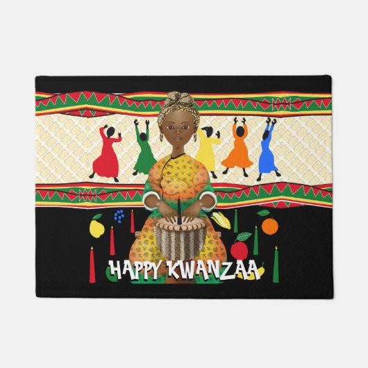Paillasson Kwanzaa Vacances afro-américaines (Devant)