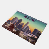 Paillasson L.A. du centre - Illustration personnalisable (Incliné)