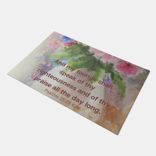 Paillasson La Bible aide à vous réconforter. (Incliné)