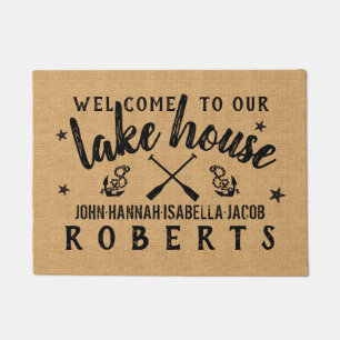 Paillasson La Chambre de lac barbote la toile de jute