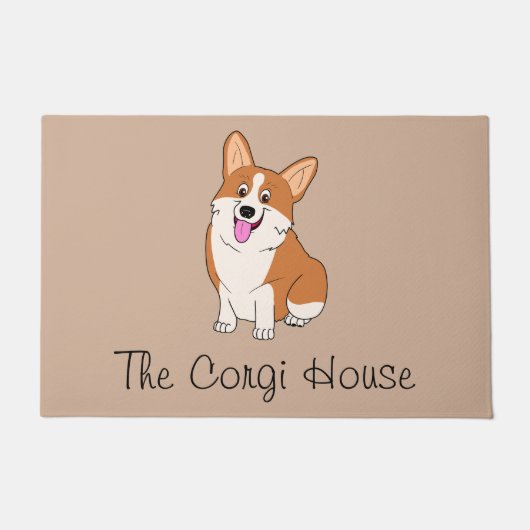 Paillasson La Chambre de sourire de corgi (Devant)