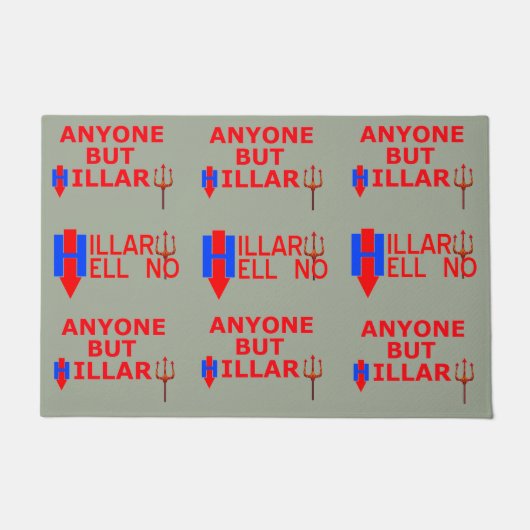 Paillasson La conception originale d'Anti-HILLARY par la (Devant)