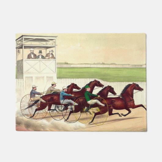 Paillasson La course de chevaux SUPÉRIEURE est ma vie (Devant)