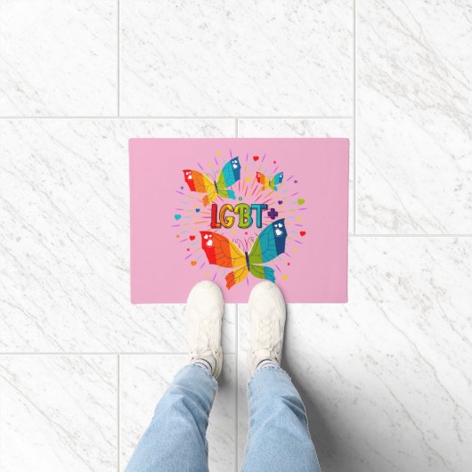 Paillasson La fierté papillon L'amour est l'amour Sensibilisa (Intérieur)