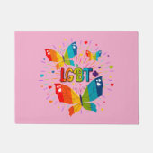 Paillasson La fierté papillon L'amour est l'amour Sensibilisa (Devant)