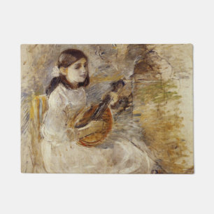 Paillasson La fille joue de la mandoline (par Berthe Morisot)