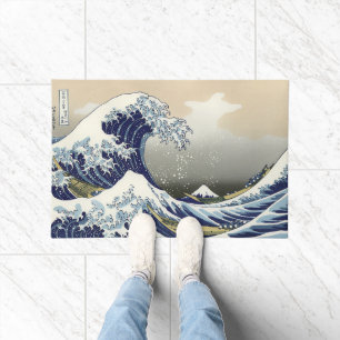 Paillasson La Grande Vague au large de Kanagawa Katsushika Ho