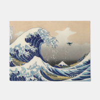 La Grande Vague De Drone Au Large De Kanagawa