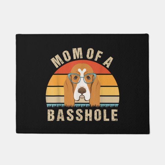 Paillasson La Hound Basset Femme Présente Drôle Maman D'Un Ba (Devant)