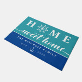 Paillasson La maison douce à la maison nautique ajoutent le (Incliné)