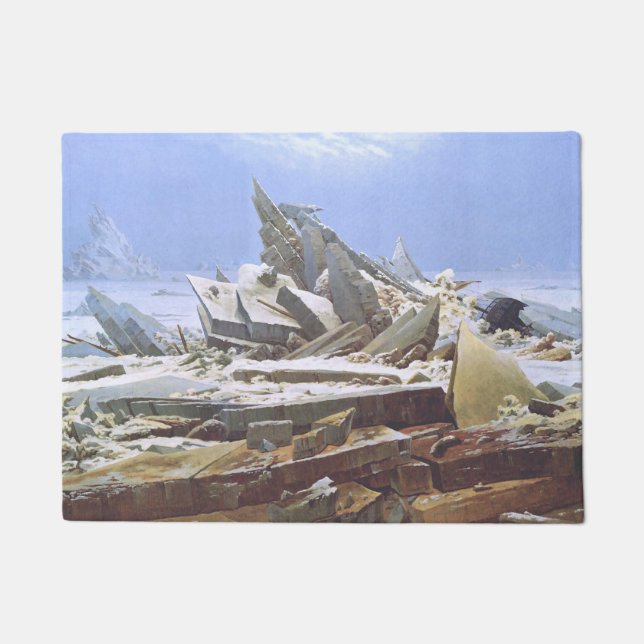 Paillasson La mer de glace (par Caspar David Friedrich) (Devant)