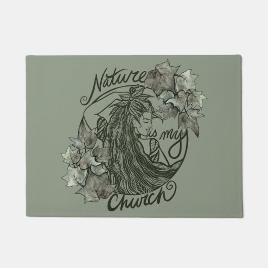 Paillasson La nature est ma déesse druide de l'Église (Devant)