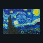Paillasson La nuit étoilée par Vincent Van Gogh<br><div class="desc">Vincent Van Gogh La Nuit Étoile. Il s'agit d'un ancien chef-d'oeuvre du peintre-maître néerlandais Vincent Van Gogh.Cette peinture de paysage d'art raffiné a une belle,  vibrante,  couleur saturée. Vincent Van Gogh était un peintre impressionniste de poste hollandais. Cette image est du domaine public</div>