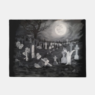 Paillasson La nuit sur le cimetière - Angel avec Diable