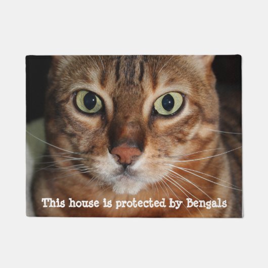 Paillasson La photographie "maison de visage de chat du (Devant)