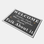 Paillasson La politique met fin à la bavette (Incliné)