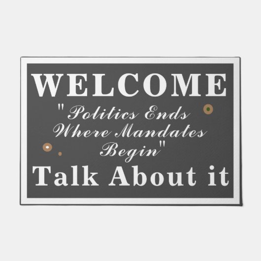 Paillasson La politique met fin à la bavette (Devant)