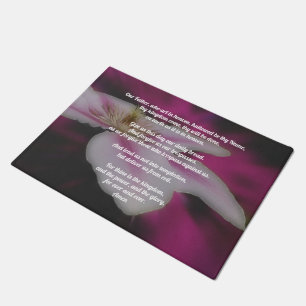 Paillasson La prière du Seigneur Notre Père Clematis