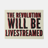 Paillasson La révolution sera livestreamed (Devant)