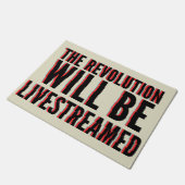 Paillasson La révolution sera livestreamed (Incliné)