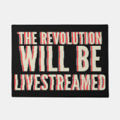 Paillasson La révolution sera livestreamed (Devant)