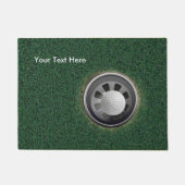 Paillasson La tasse, la boule et l'herbe de golf (Devant)