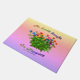 Paillasson La Terre Rire Dans Les Fleurs Citation Inspiration