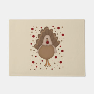 Paillasson La Turquie mignonne Thanksgiving