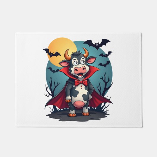 Paillasson La vache Dracula se lève (Devant)
