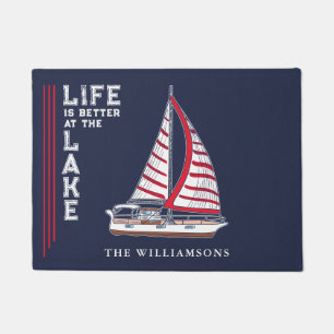 Paillasson La vie bleue de la Marine est meilleure au lac Nau