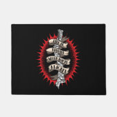 Paillasson La vie chiropraticienne est plus heureuse Quand vo (Devant)