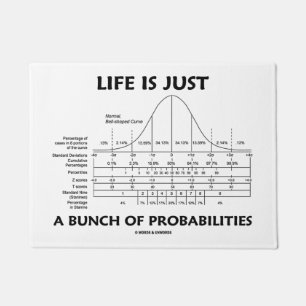 Paillasson La vie est juste un groupe de statistiques de
