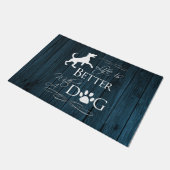 Paillasson La vie est meilleure avec un chat Dog Door Mat - B (Incliné)