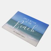 Paillasson La Vie Est Mieux À La Plage | Belle photo (Incliné)