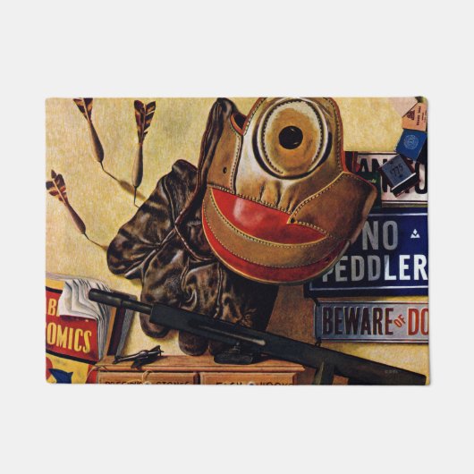 Paillasson La vie toujours des jouets de garçons (Devant)