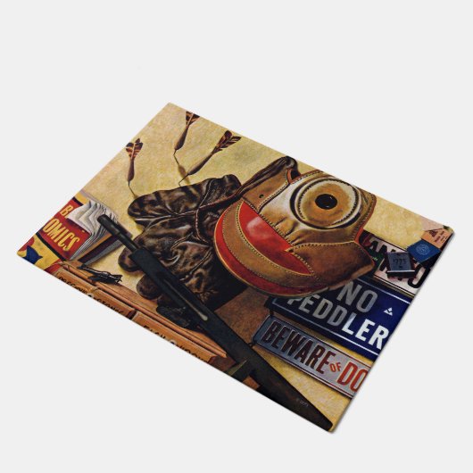 Paillasson La vie toujours des jouets de garçons (Incliné)