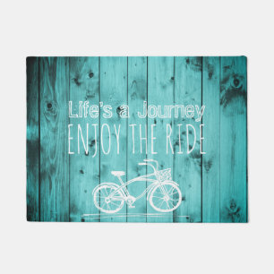 Paillasson La vie turquoise de Boho de bicyclette vintage