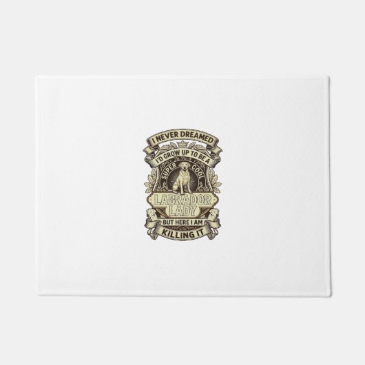 Paillasson Labrador Lady Dog Crown Shield_1 (Devant)