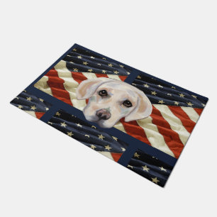 Paillasson Labrador Retriever blanc