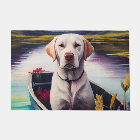 Paillasson Labrador sur une rame : une aventure Pittoresque (Devant)
