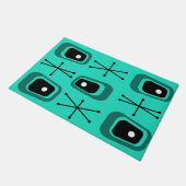 Paillasson L'Âge atomique rétro Turquoise (Incliné)