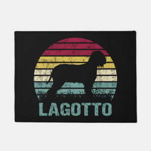 Paillasson Lagotto Romagnolo Retro Vintage Silhouette Circle