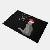 Paillasson Laissez Les Cadeaux Et Sortez - Drôle Noël Cranky (Incliné)