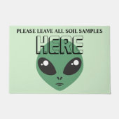 Paillasson Laissez Tous Les Échantillons De Sol Ici, Alien (Devant)
