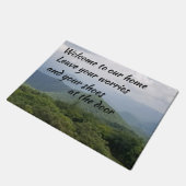 Paillasson Laissez vos soucis à la porte (Incliné)