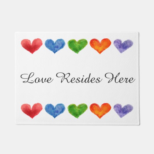 Paillasson L'amour réside ici (Devant)