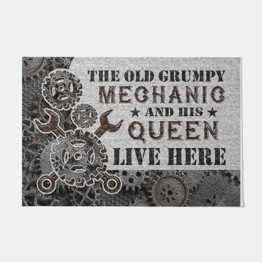 Paillasson L'Ancien Mécanicien Grumpy Et Sa Reine (Devant)